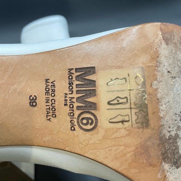 White leather stretchy boots size 8 - Picture 8 of 13